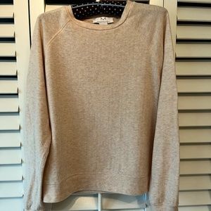 Soft Cotton-Poly Lightweight Women's Pullover Creamy Beige Sweater